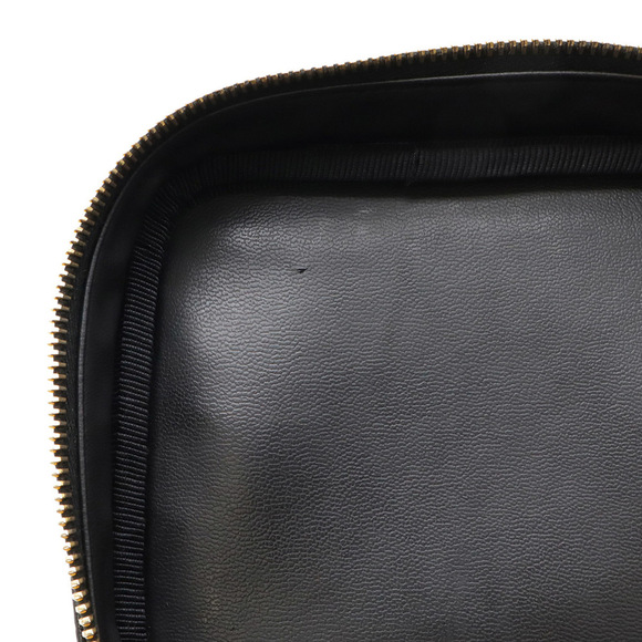 CHANEL Black Caviar Leather Logo Pouch - Picture 9 of 9